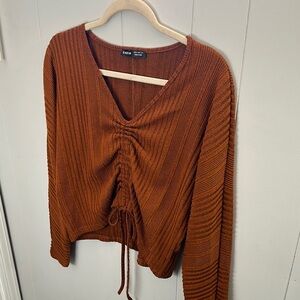 Shein Rust Knit Sweater
